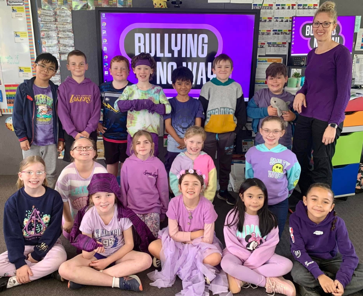Image of Westdale Public School Student in purple for Bully No Way