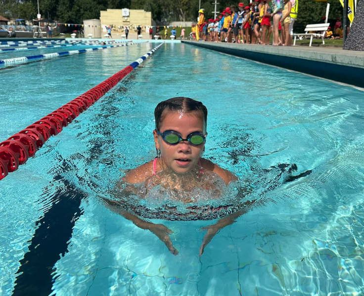 Image of Westdale Public School Student Swimming in pool